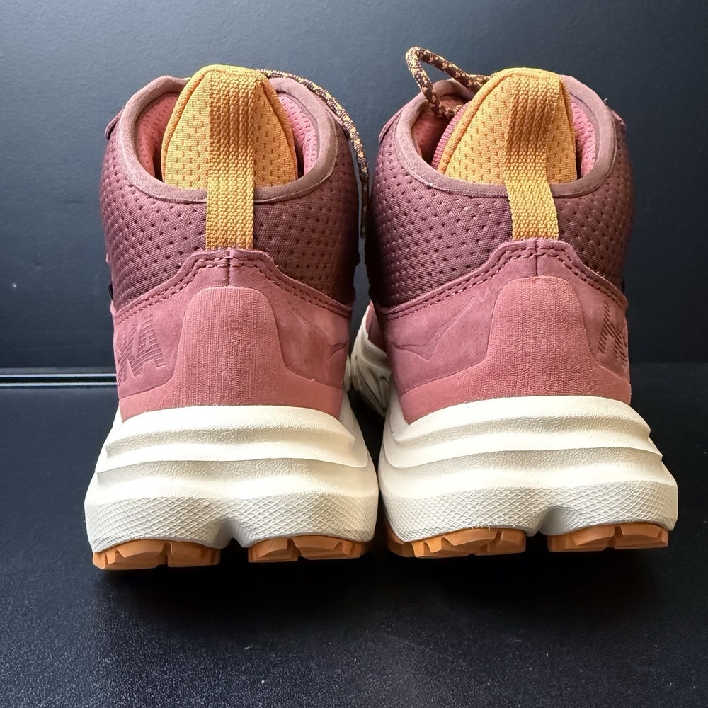 Hoka One One Shoes Womens 10 Red Orange Anacapa 2 Mid GTX Sneaker Hiking - Picture 8 of 13